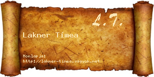 Lakner Tímea névjegykártya